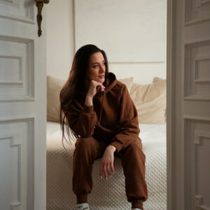 Sports sweatshirt Color Brown
